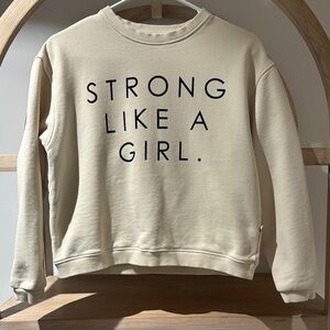 POL Cream Sweatshirt - Strong Like a Girl